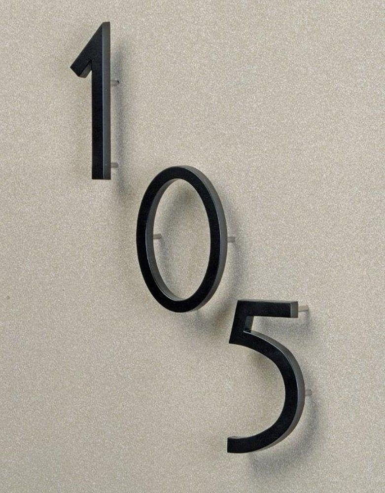 Hy-Ko Floating Mount House Numbers, Modern Raised Metal House Numbers for Outside, Durable Convenient Marking for Home Address with Included Mounting Hardware for Simple Installation - Image 2